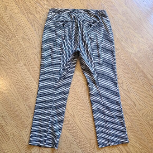 WEEKEND MAXMARA CAPRI FLARE FITW19 STRETCH COTTON DRESS PANTS CROPPED sz US 10 - Picture 4 of 8